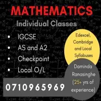 Edexcel A levels (AS, A2) Mathematics and Crash Courses in Edexcel IGCSE, O/L Mathematics