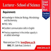 Academic Vacancies - Colombo 6