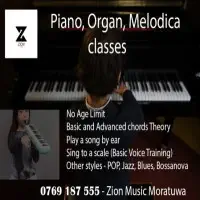Piano, Melodica, Organ Classes