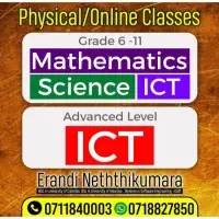 Grade 6-11 (O/L) Mathematics, Science, ICT and A/L ICT (English / Sinhala Medium) (Local / Cambridge)