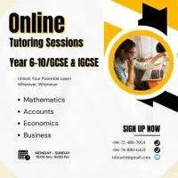 Online Tutoring sessions - Year 6-10 / GCSE and IGCSE