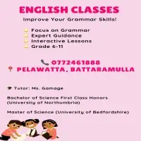 English Classes for Grade 6-11 - Ms. Gamage