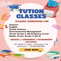 Tuition Classes - Environmental Management, Mathematics, ICT, Social Science, Geography