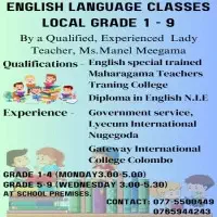 English Language Classes - Local Grade 1 - 9