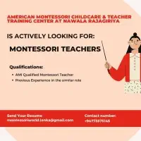 Wanted Montessori Teachers - நாவல