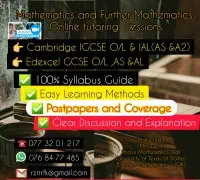 Profile Cambridge Edexcel Mathematics tuition for AS and A2