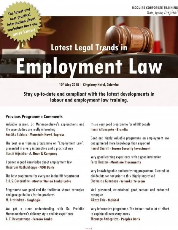 Legal Trends in Employment Law