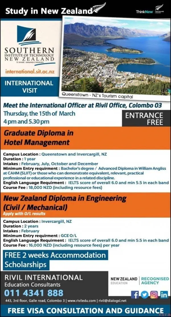 Study in Southern Institute of Technology - New Zealand