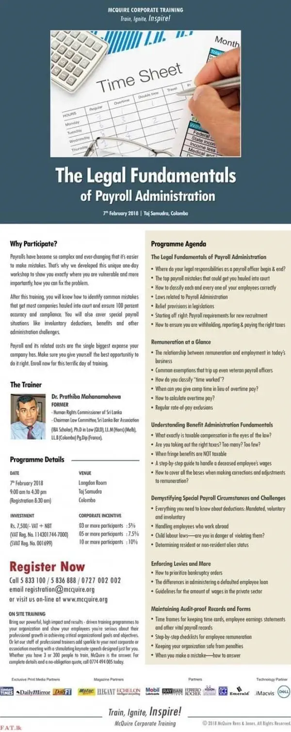 The Legal Fundamentals of Payroll Administration