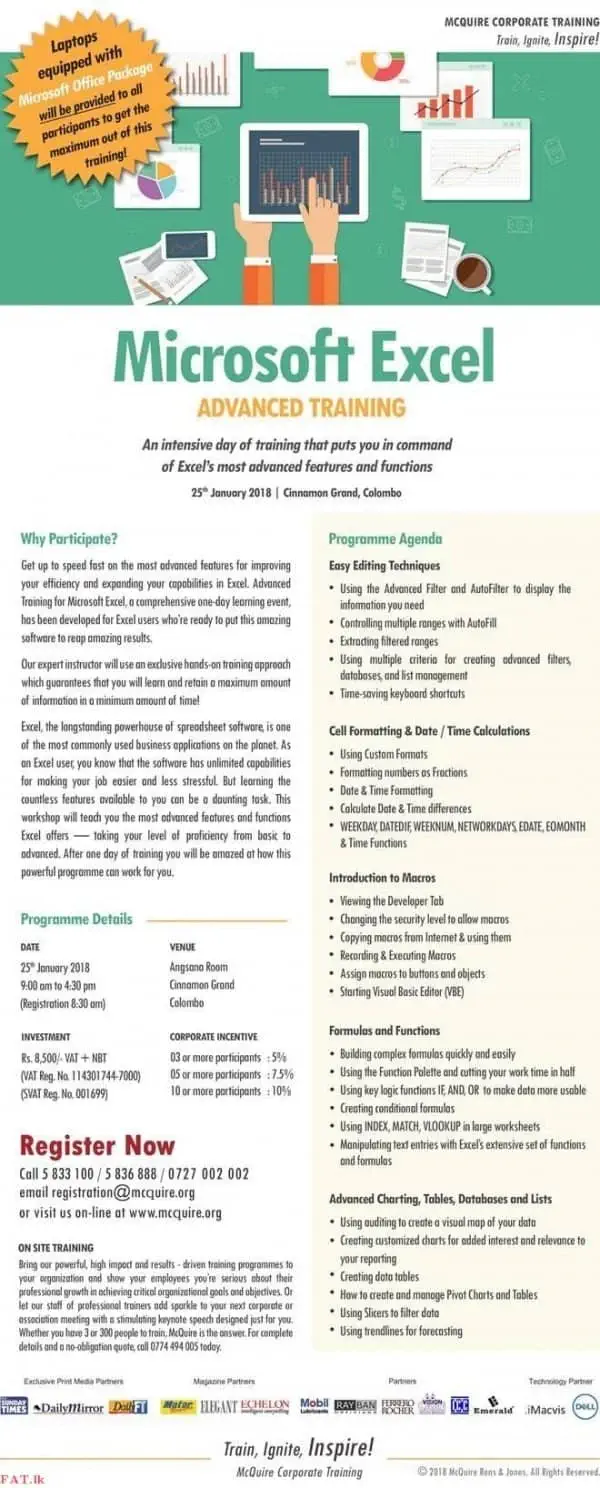 Advanced Training for Microsoft Excel
