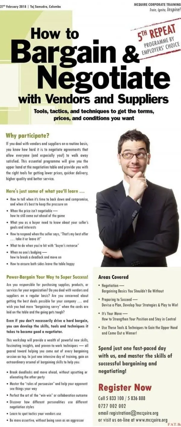 How to Bargain and Negotiate
