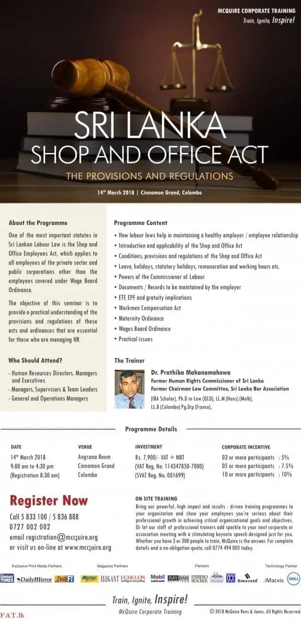 Sri Lanka Shop and Office Act