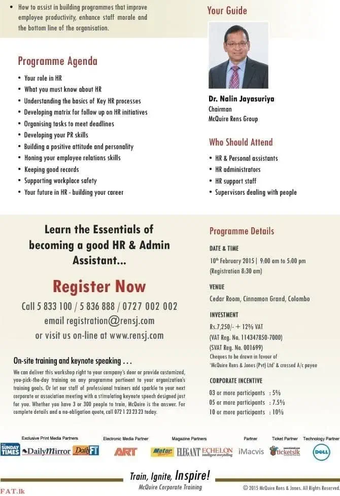 A Powerful Training for Admin and HR Assistants