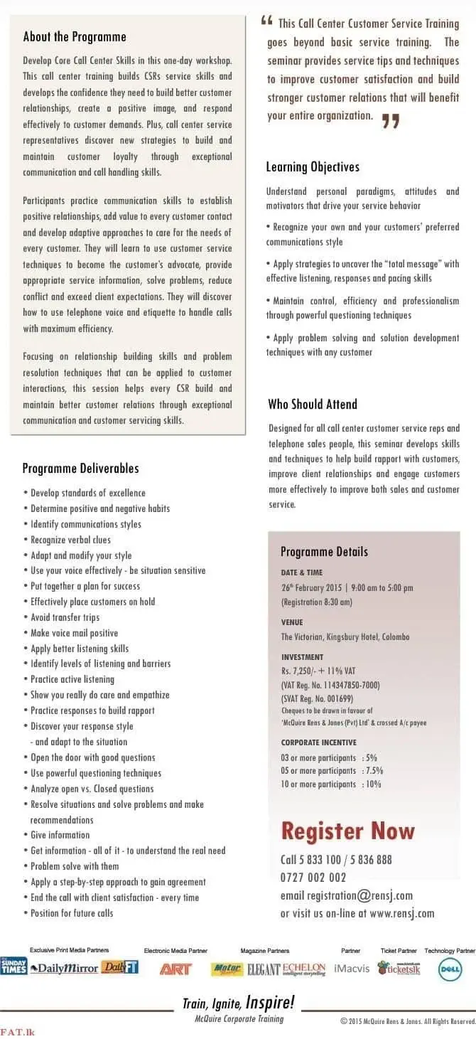 Customer Care and Call Handling Skills