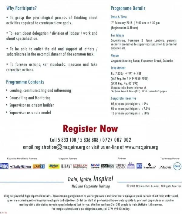 Supervisory Management Training