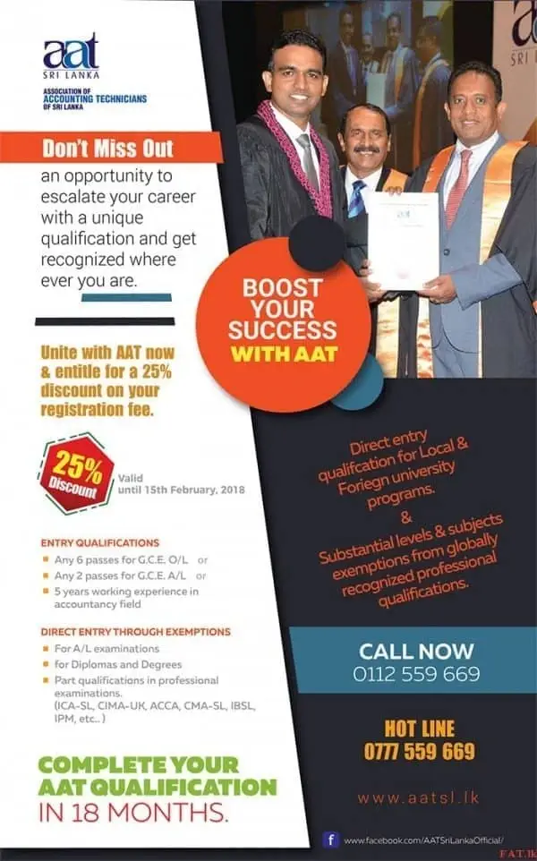 Get qualified with AAT Sri Lanka