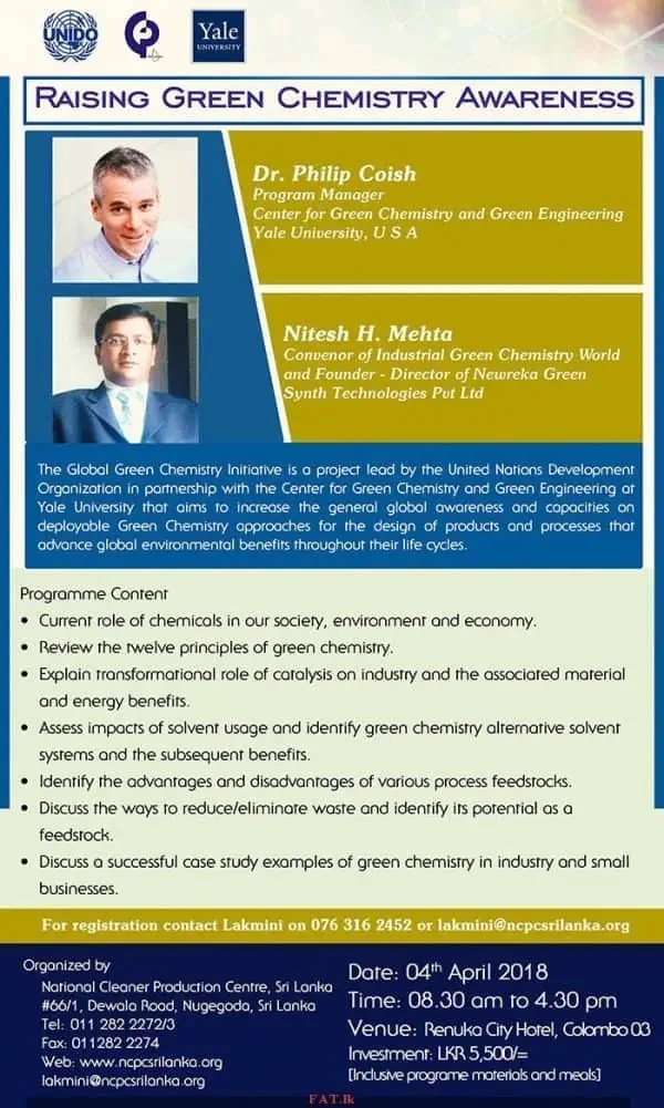 Workshop on Green Chemistry